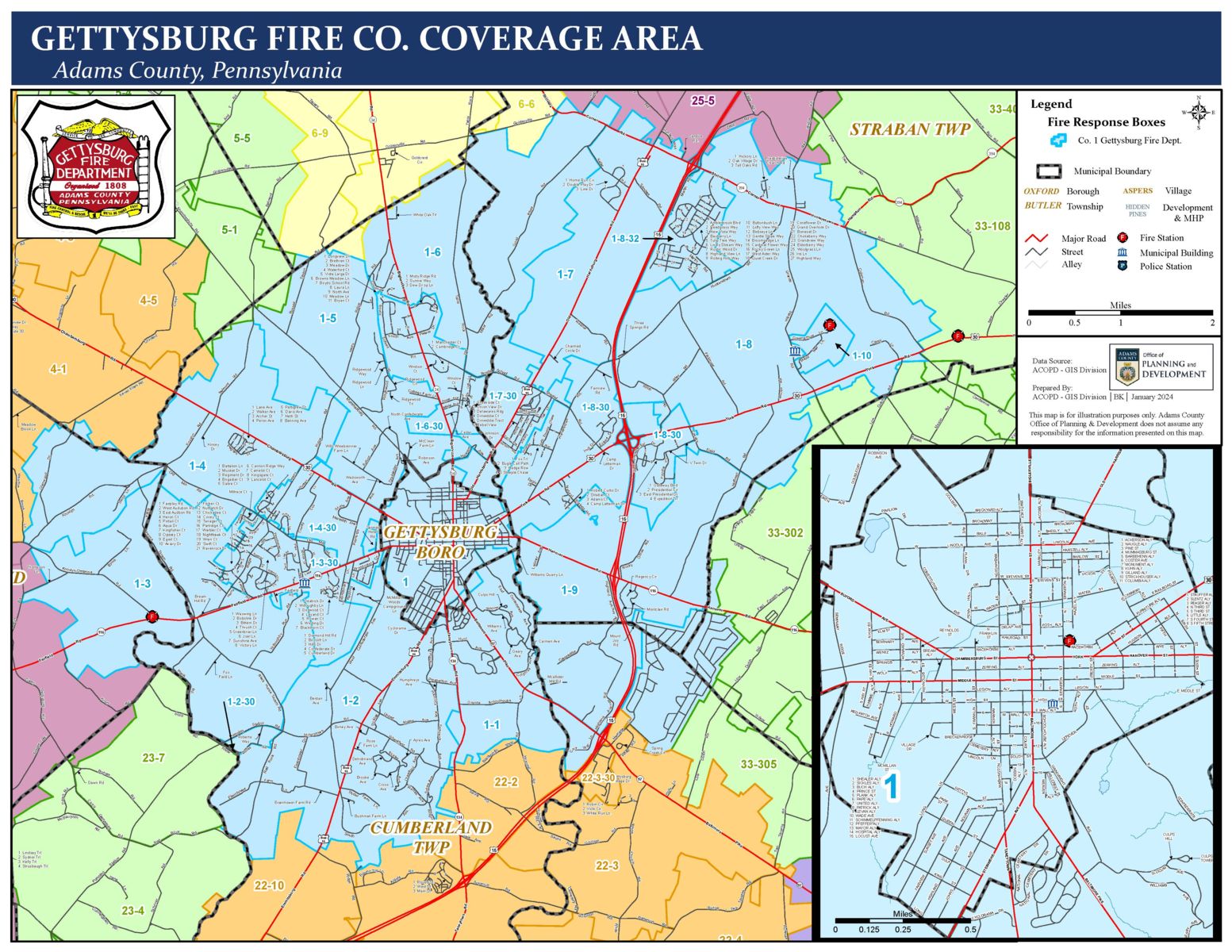 Response Area Map